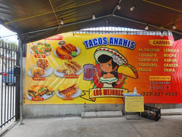Tacos Anahis menu 