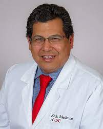 This is Dr. Rodrigos professional profile photo on the Keck School of Medicine website. 